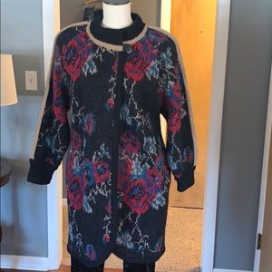 Vintage Bleyle floral cardigan medium